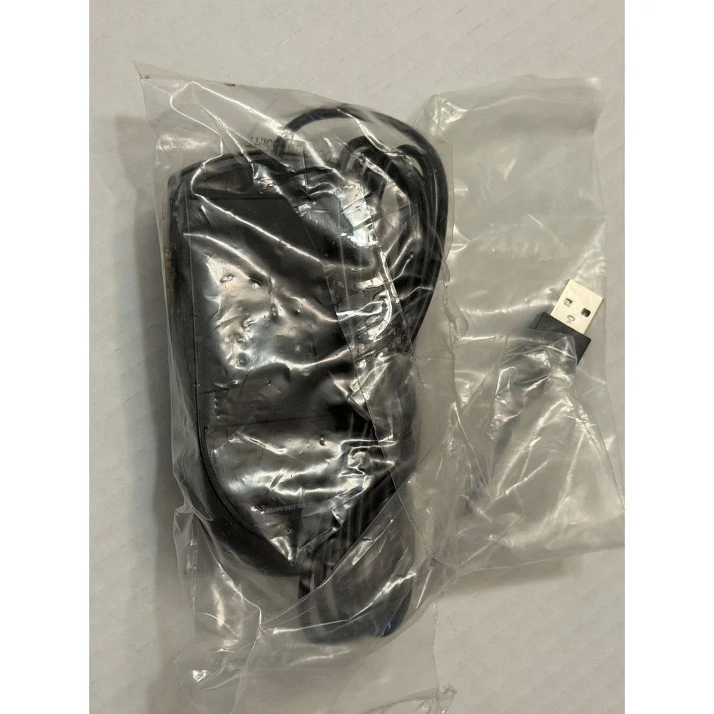 Lenovo Essential USB Optical Mouse Black Red Scroll Wheel 00PH133 SM51M37185